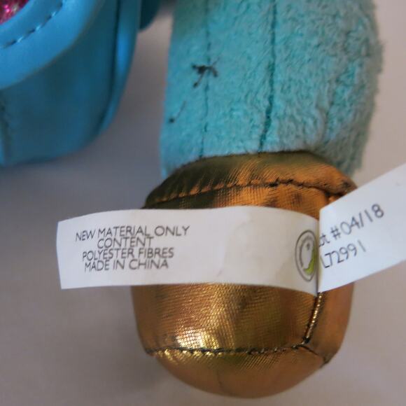 SMIGGLE Owl Purse/Handbag/Makeup Bag/Pencil Case Glitter Zippers Pom Poms Blue - Picture 10 of 12